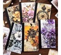 Alideco180 pcs Vintage Scrapbook Paper Bee Animals Plants Flowers Scrapbooking Paper for Journaling Supplies, Decorative Craft for Junk Journals (fushenghuashi)