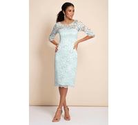 Alie Street London Lila Dress - Mint Silver Green - UK 8 - 10