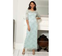 Alie Street London Lila Gown Long - Mint Silver Green - 8 - 10