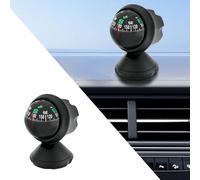 Alieemo Car Compass Ball, Dash Mount Adjustable Navigation Hiking Direction Pointing Guide Ball with Bottom Stick, Clear Readings, Easy to Install, Universal Car Accessories for Boat Car Truck SUV