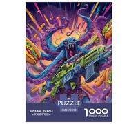 Alien 1000 Piece Jigsaw Puzzle Family Game Creative Jigsaws Color Challenge for Travel Gifts,Present 70x50cm/1000pcs