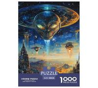 Alien 1000pcs Animation Paper Jigsaw Puzzle Colourful Beautiful Decoration for Adults And Kids 38x26cm/1000pcs