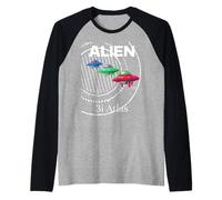 Alien 3i Atlas Galactic Intelligence Series Raglan Baseball Tee