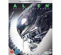 Alien 40th Anniversary 4K Ultra HD + Blu-ray - Ridley Scott Audio Commentary, Final & Composer Isolated Scores 5.1 Dolby Digital, Deleted Scenes