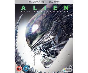 Alien 40th Anniversary 4K Ultra HD + Blu-ray - Ridley Scott Audio Commentary, Final & Composer Isolated Scores 5.1 Dolby Digital, Deleted Scenes