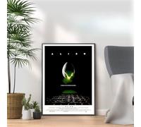 Alien, 80s Movie Print Vintage Nostalgic Film Poster, A4 and A3 Size Frame Options Available,Great Home, Pub, Café, Bar Decoration Wall Art Print, House gift for movie lovers (A4 Print Only)