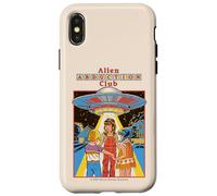 Alien Abduction Club UFO Retro Vintage Funny Adult Humor Case for iPhone X/XS