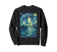 Alien Abduction Dolphin In Coastal Water Sweatshirt