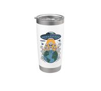 Alien Abduction Earth UFO Space Stainless Steel Insulated Tumbler
