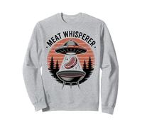 Alien Abduction Funny BBQ Meat Grilling Sweatshirt