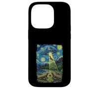 Alien Abduction Komodo Dragon On Beach Case for iPhone 14 Pro