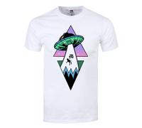 Alien Abduction Mens White T-Shirt
