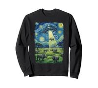 Alien Abduction Rhino In Savanna Sweatshirt