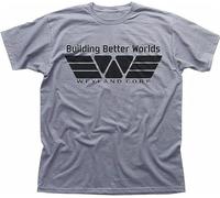Alien Aliens Inspired Prometheus Weyland Heather Mens T-Shirt Size 3XL Grey
