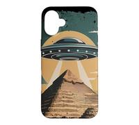 Alien Ancient Pyramid UFO Sci-Fi Egypt Case for iPhone 16 Plus