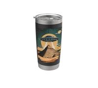 Alien Ancient Pyramid UFO Sci-Fi Egypt Stainless Steel Insulated Tumbler