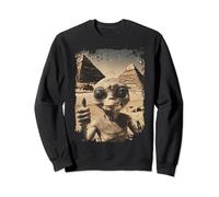 Alien Ancient Thumbs with Pyramid Sci-Fi Egypt Sweatshirt