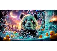 Alien-and-Man-Shaking-Hands 1000 Pieces Jigsaw Puzzle for Adults Challenging Puzzle Games 100% Recycled Cardboard 75x50cm/1000pcs