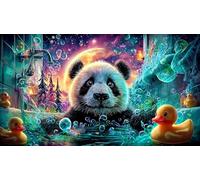 Alien-and-Man-Shaking-Hands 1000 Pieces Jigsaw Puzzle for Family Challenging Puzzle Games 100% Recycled Cardboard 38x26cm/1000pcs