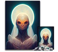 Alien Angel Adult Jigsaw Puzzles 1000 Pieces Paper Puzzles Challenging Brain Teaser for Teenagers Family Game Night Fun 1000 PCS(38x26cm)