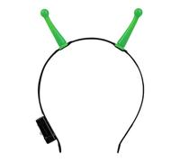 Alien Antenna Headband, Light Up Space Hair Hoop, Party Headdress, 13x18cm | Light Up Alien Headpiece, Fun Space-Themed Accessory, Costume Prop For Kids, Adults, Christmas, Halloween, School Shows