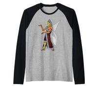 Alien Anunnaki God Ancient Sumerian Babylonian Mesopotamian Raglan Baseball Tee