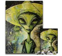 Alien Art VI 1000 Pieces Puzzles for Adults Impossible Jigsaw Puzzles for Adults Family Activity Brain Teaser Home Decor 1000 PCS(38x26cm)