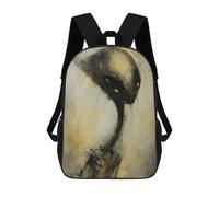 Alien Art XXIII Backpack, 3D Printed School Bag, School Lunch Bag, Travel Backpack, Friends Backpack, School Backpack for Girls And Boys 17inch