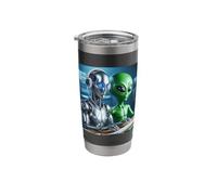 Alien Artificial Intelligence AI Software Pair Programmers Stainless Steel Insulated Tumbler