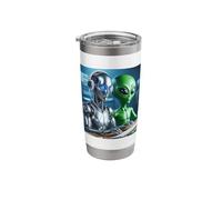 Alien Artificial Intelligence AI Software Pair Programmers Stainless Steel Insulated Tumbler