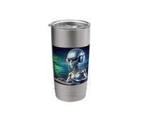 Alien Artificial Intelligence AI Software Programmers Gift Stainless Steel Insulated Tumbler