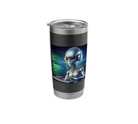Alien Artificial Intelligence AI Software Programmers Gift Stainless Steel Insulated Tumbler