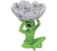 Alien Ash Tray | Large Outdoor and Indoor Ashtrays | Cool Ash Trays Set | Fantasy Decorative Space Alien Decor | Novelty Psychedelic Decorative Smoking Gift (Alien Moon)