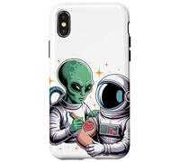 Alien Astronaut Tattoo Cool Funny Galaxy Space Tattoo Artist Case for iPhone X/XS