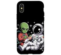 Alien Astronaut Tattoo Cool Funny Galaxy Space Tattoo Artist Case for iPhone X/XS