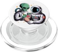 Alien Astronaut Tattoo Cool Funny Galaxy Space Tattoo Artist PopSockets PopGrip for MagSafe
