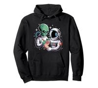 Alien Astronaut Tattoo Cool Funny Galaxy Space Tattoo Artist Pullover Hoodie