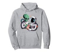 Alien Astronaut Tattoo Cool Funny Galaxy Space Tattoo Artist Pullover Hoodie