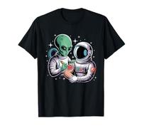 Alien Astronaut Tattoo Cool Funny Galaxy Space Tattoo Artist T-Shirt