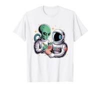 Alien Astronaut Tattoo Cool Funny Galaxy Space Tattoo Artist T-Shirt