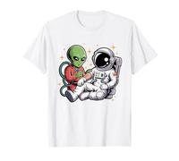 Alien Astronaut Tattoo Cool Funny Galaxy Space Tattoo Artist T-Shirt