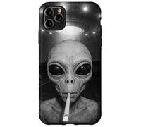 Alien At Your Door - Funny UFO Doorbell Space Life Art Case for iPhone 11 Pro Max