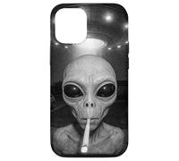 Alien At Your Door - Funny UFO Doorbell Space Life Art Case for iPhone 12/12 Pro