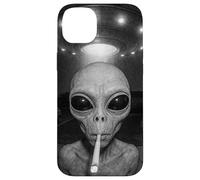 Alien At Your Door - Funny UFO Doorbell Space Life Art Case for iPhone 14 Plus