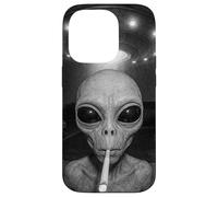 Alien At Your Door - Funny UFO Doorbell Space Life Art Case for iPhone 14 Pro