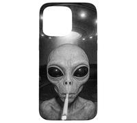 Alien At Your Door - Funny UFO Doorbell Space Life Art Case for iPhone 15 Pro Max