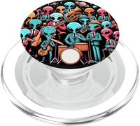 Alien Band Camp Cosmic Jazz Intergalactic Music Art PopSockets PopGrip for MagSafe