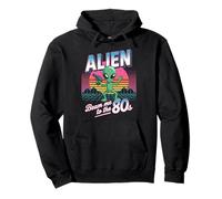 Alien Beam Me To The 80s Retro Fun Pullover Hoodie