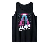 Alien Beam Me to The 80s Retro Fun Tank Top