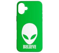 Alien Believe Symbol UFO Enthusiast Conspiracy Case for iPhone 16 Plus